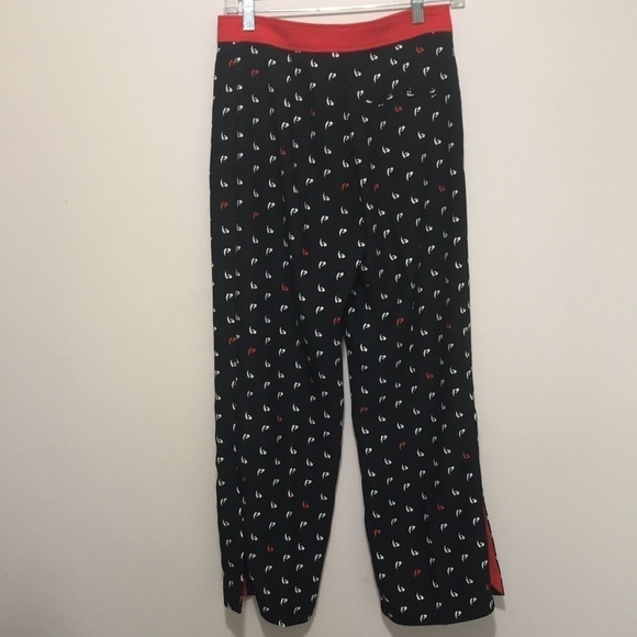 Pinko Black and Red Cropped Pants - Picture 8 of 15
